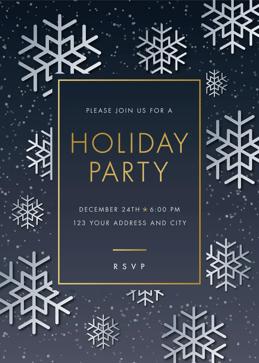 Holiday Invitation - David's Soundview Catering